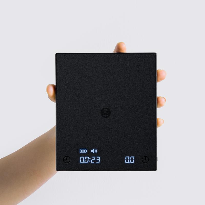 泰摩黑镜BASIC+咖啡电子秤 意式手冲咖啡专用壶秤咖啡豆称重计时