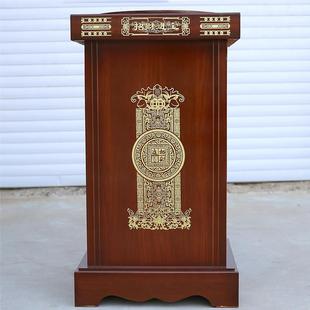 工艺品落地底座 关公关二爷供台 开业礼品牛马貔貅铜鼎摆件高底座