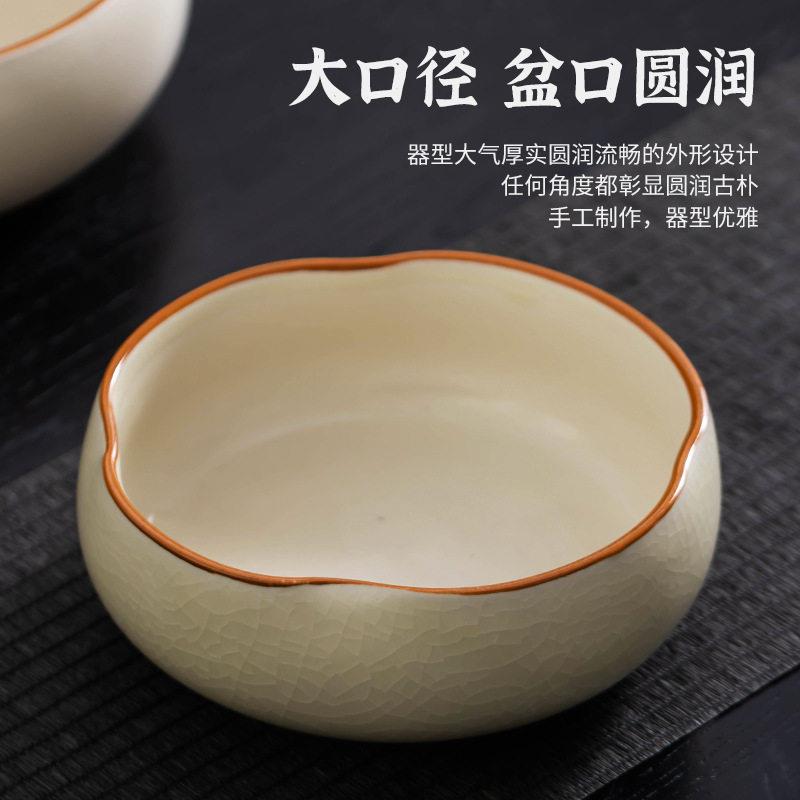 桌面垃圾桶餐桌上专用果皮碗家用客厅茶台茶几放的垃圾收纳盘新款