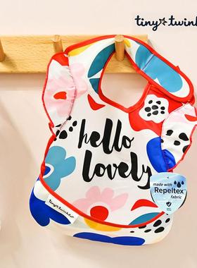 tiny twinkle宝宝吃饭围兜儿童饭兜婴儿围嘴喂饭防水饭兜兜超软