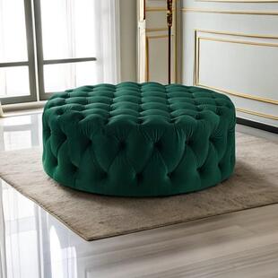 北欧衣帽间沙发凳网红凳子卧室梳妆凳客厅脚踏凳搁脚凳圆形换鞋凳