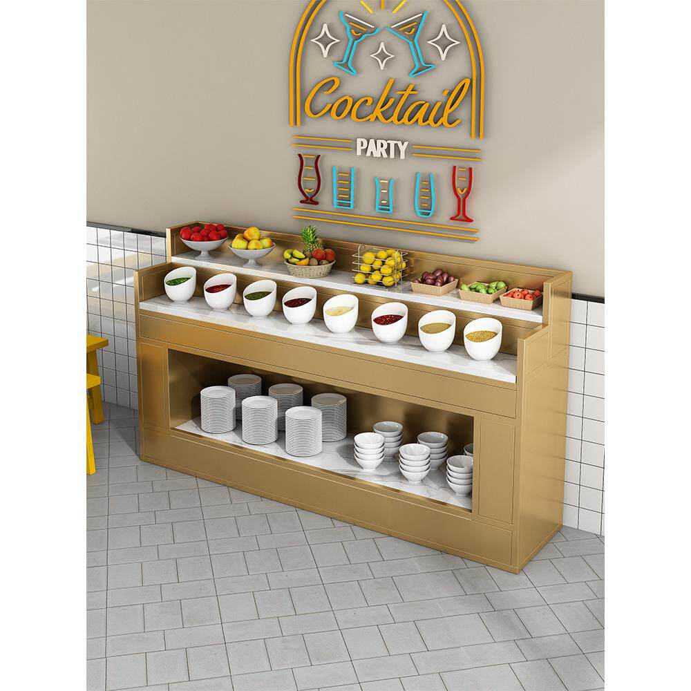 火锅店调料台商用麻辣烫蘸料台自助餐厅海底捞小料台水果台调料柜