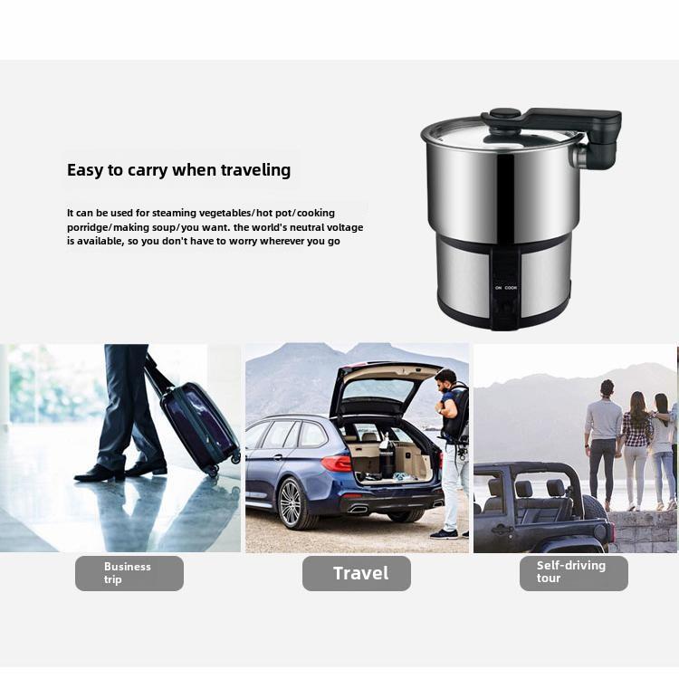 商务旅行多功能分体式小折叠锅304不锈钢