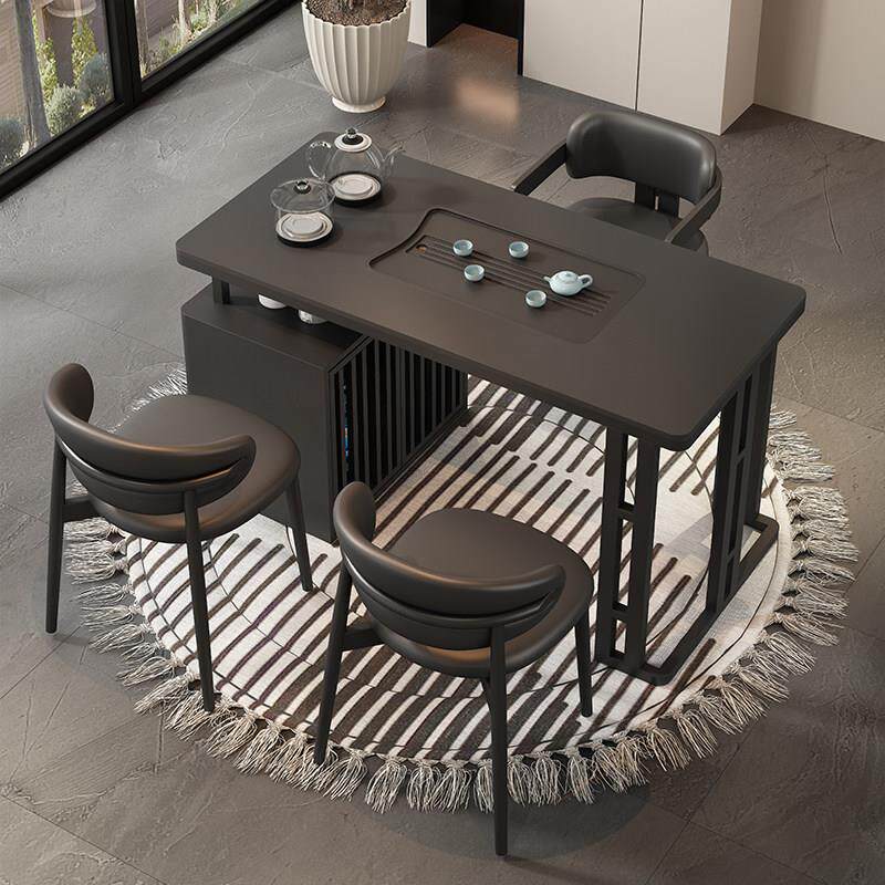 阳台茶桌家用小茶台烧水壶一体嵌入式轻奢现代高级感泡茶桌2024新