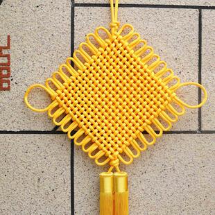 黄色中国结挂饰高档挂件加粗1号线尼龙丝线高质量大红色乔迁新居