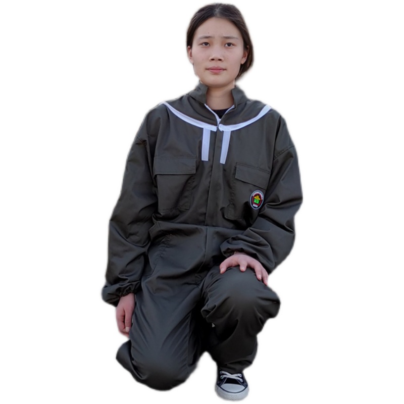 养蜂服连体防蜂衣全套透气蜜蜂衣服防峰衣高清蜂帽面罩防排蜂蚊虫
