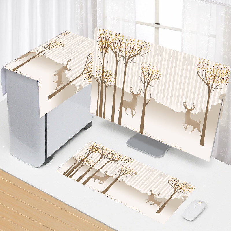 电脑防尘罩台式简约网红一体机简约液晶显示器27寸屏幕盖布保护套,居家布艺,电脑罩,淘宝优惠券,粉丝福利购,淘宝优惠卷