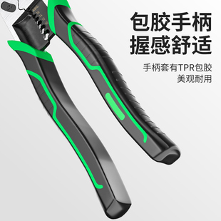 老虎钳电工专用工业级钢丝钳多功能斜口钳大全尖嘴钳剥线钳子家用