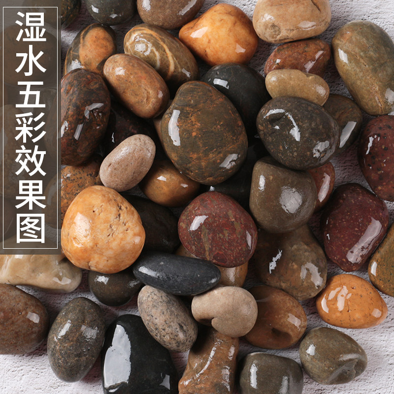 黑白灰鹅卵石大号50斤装 庭院铺地鱼缸装饰天然原石