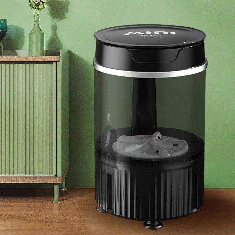 110v迷你小型洗衣机家用婴儿童宝宝专用半自动单桶洗袜子内衣裤机