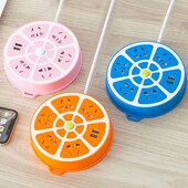 全纯铜圆孔插排带线插座多功能面板多孔排插带USB宿舍学生接线板