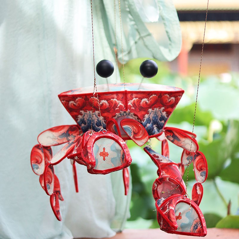 2024中秋国潮手工制作diy虾螃蟹宫灯笼高端非遗传统古风花灯拍照