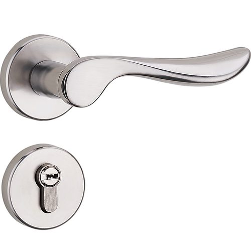 不锈钢门锁室内卧室房门锁三件套装卫生间门把手简约欧式实木门锁