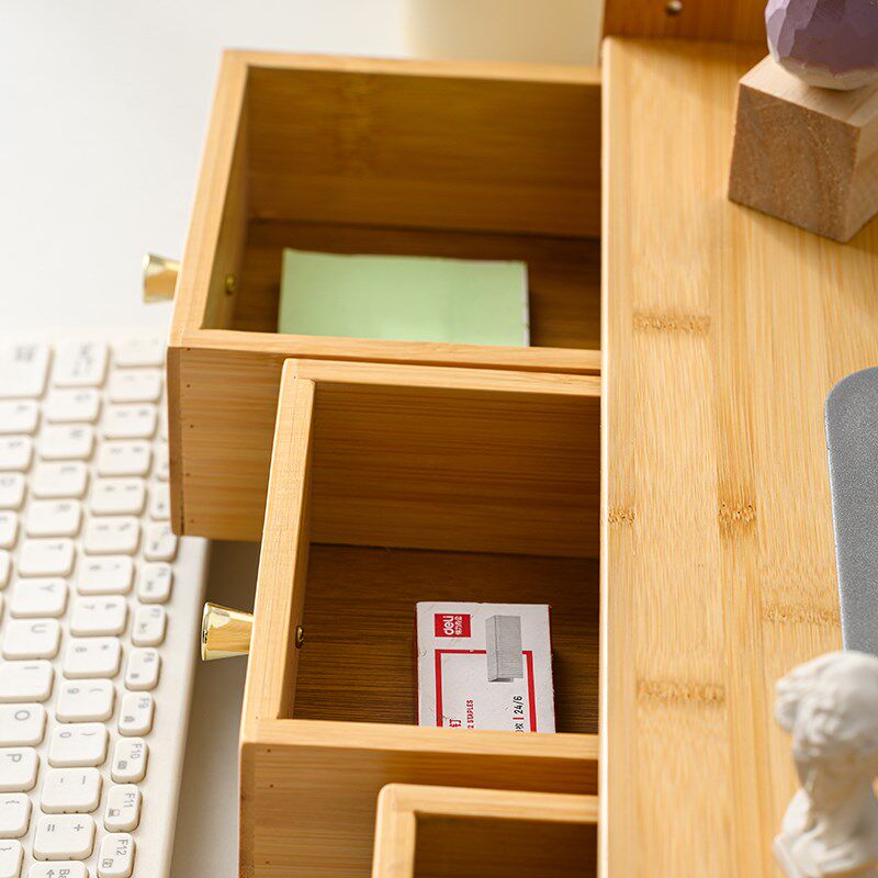 电脑显示器增高架家用办公室桌面整理收纳盒工位桌上支架置物架