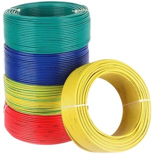 bv硬电线国标4平方2.5铜芯线家装家用1.5/6/10铜线四bV六单芯线缆