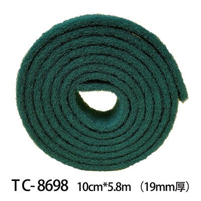 YTC8698绿色工业百洁布加厚加硬不锈钢拉丝布 清洁布 抛光布1米宽