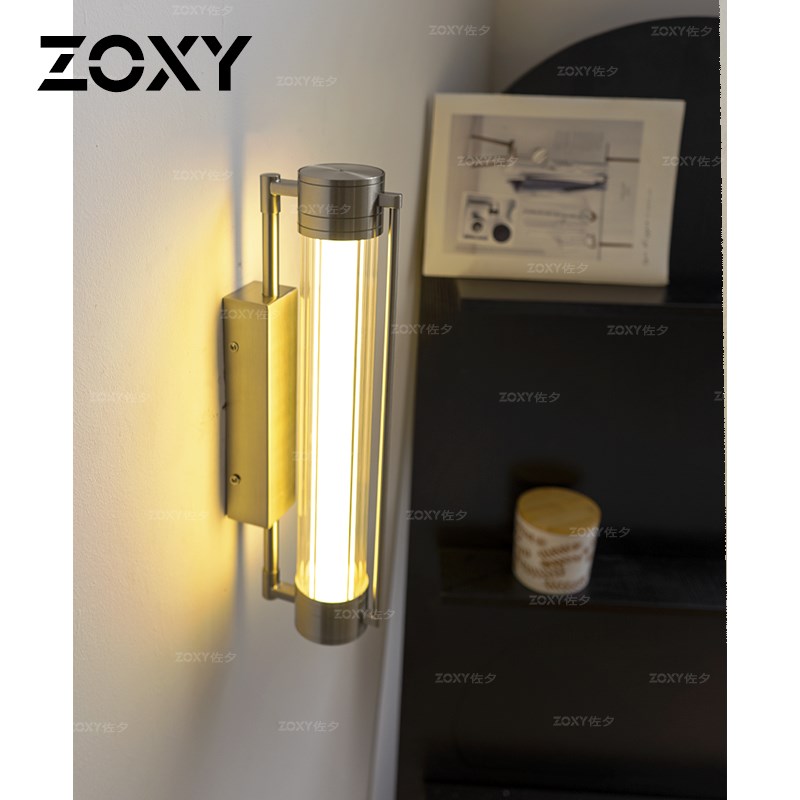 zoxy壁灯镜前灯包豪斯极简工业风长条一字客厅卧室卫生间楼梯墙灯