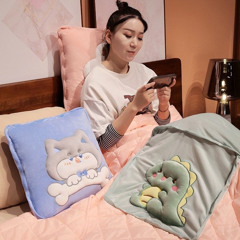 抱枕车用被子两用汽车车载二合一折叠车上办公室午休睡觉枕头毯子,居家布艺,抱枕被,淘宝优惠券,粉丝福利购,淘宝优惠卷