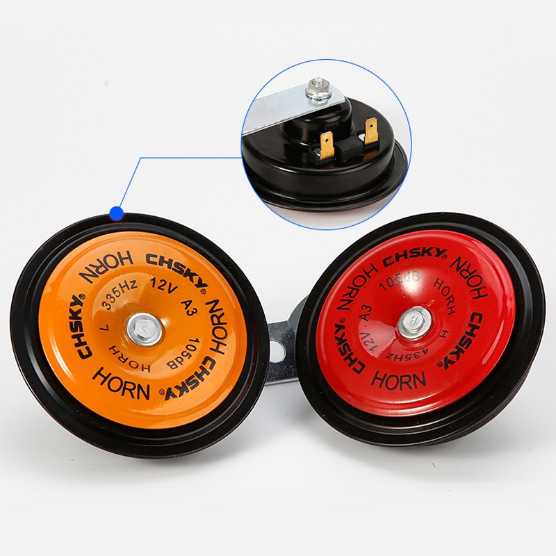 汽车盆型喇叭12v电喇叭超响防水小车轿车货车大车鸣笛通用改装