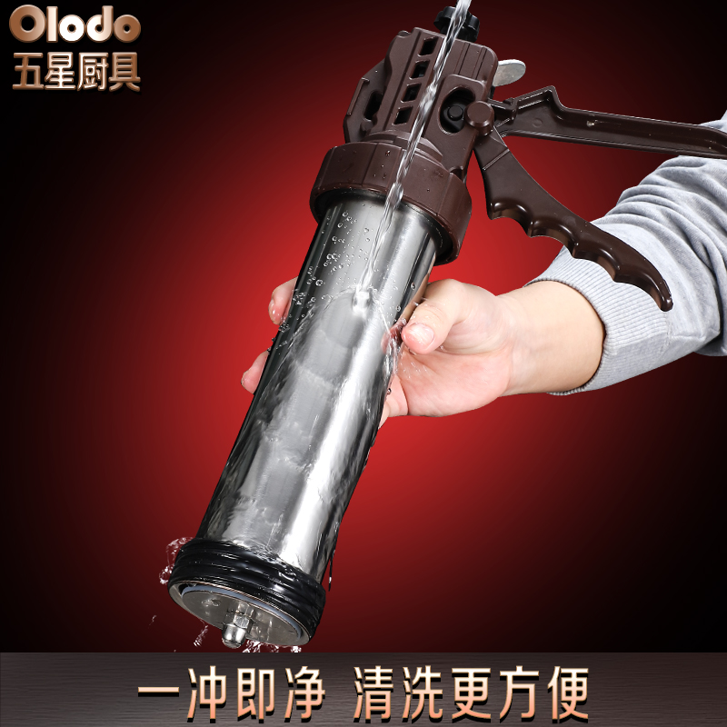 316不锈钢灌肠器机家用手动灌肠机肉肠肠衣罐腊肠神器灌香肠工具