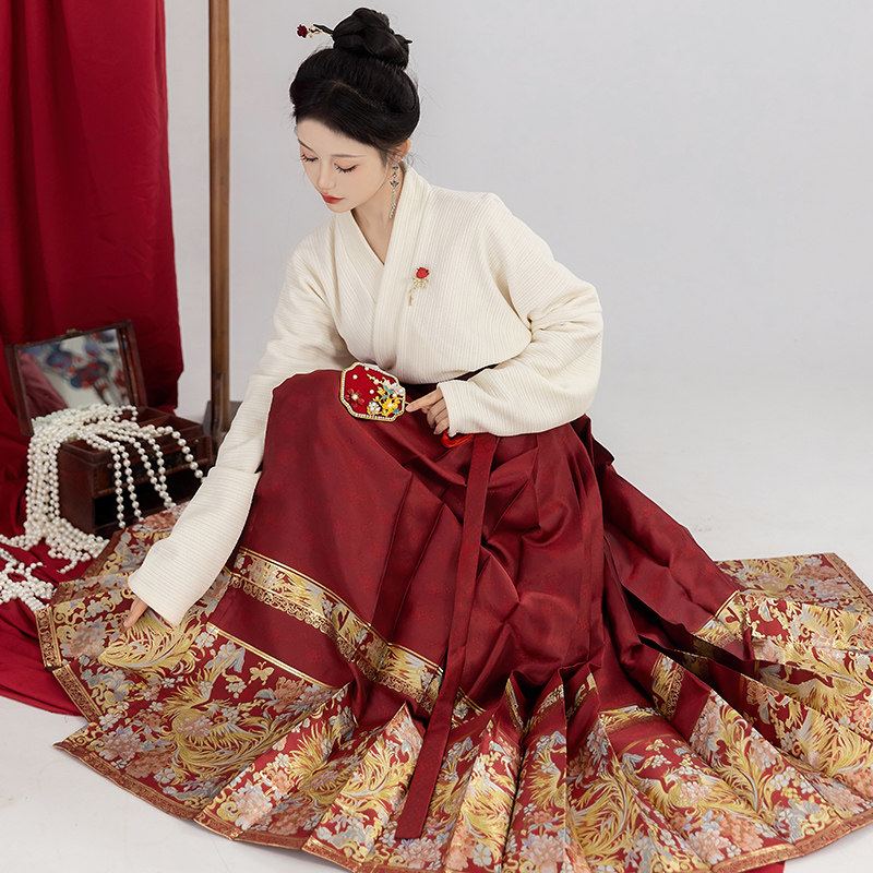 织金马面裙婚服敬酒服结婚套装春秋款新中式国风红色高端气质日常