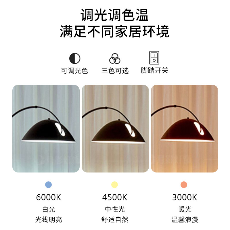 钓鱼灯落地灯客厅北欧网红轻奢极简沙发边卧室牀头立式落地台灯