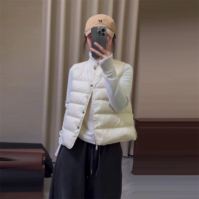 时尚立领背心马甲轻薄百搭上衣女