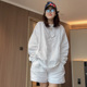 新款 女装 时尚 设计感圆领棉麻防晒衬衫 欧货2025年夏季 套装 韩版 短裤