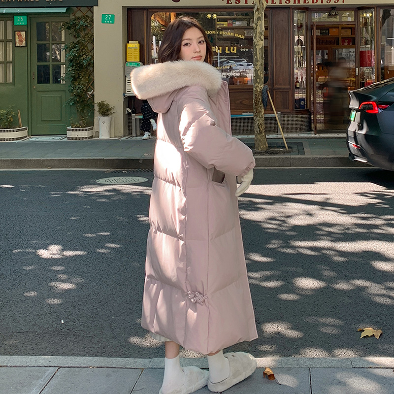 超好看韩系爆款棉服2024年新款冬季女士加厚长款过膝冬装外套棉袄