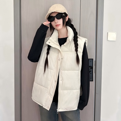 棉衣马甲女短款轻薄加厚女士2025超好看秋冬羽绒棉外穿不臃肿外套