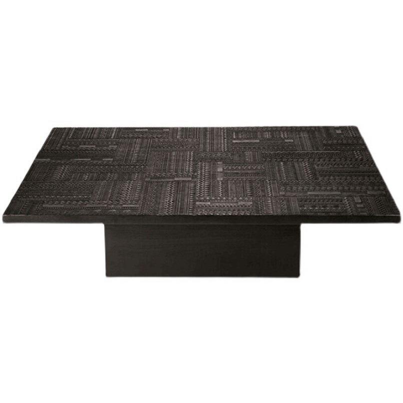 比利时表情实木橡木柚木手工雕花茶几北欧客厅茶台小户型咖啡桌