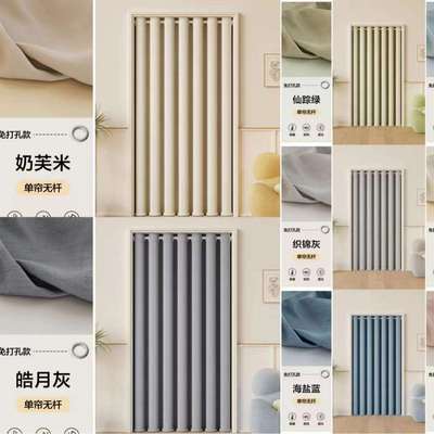 家用奶油风门帘隔断帘防风隔热遮光挂帘卧室衣帽间试衣间遮挡布帘
