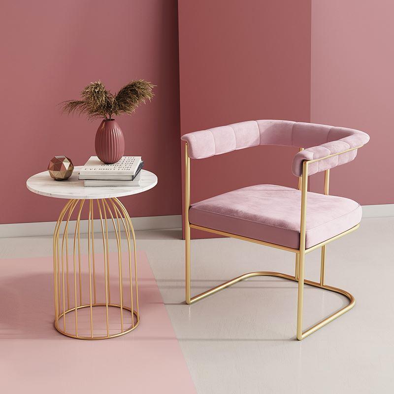 北欧单人沙发椅桌椅组合咖啡厅奶茶店轻奢现代简约铁艺休闲小沙