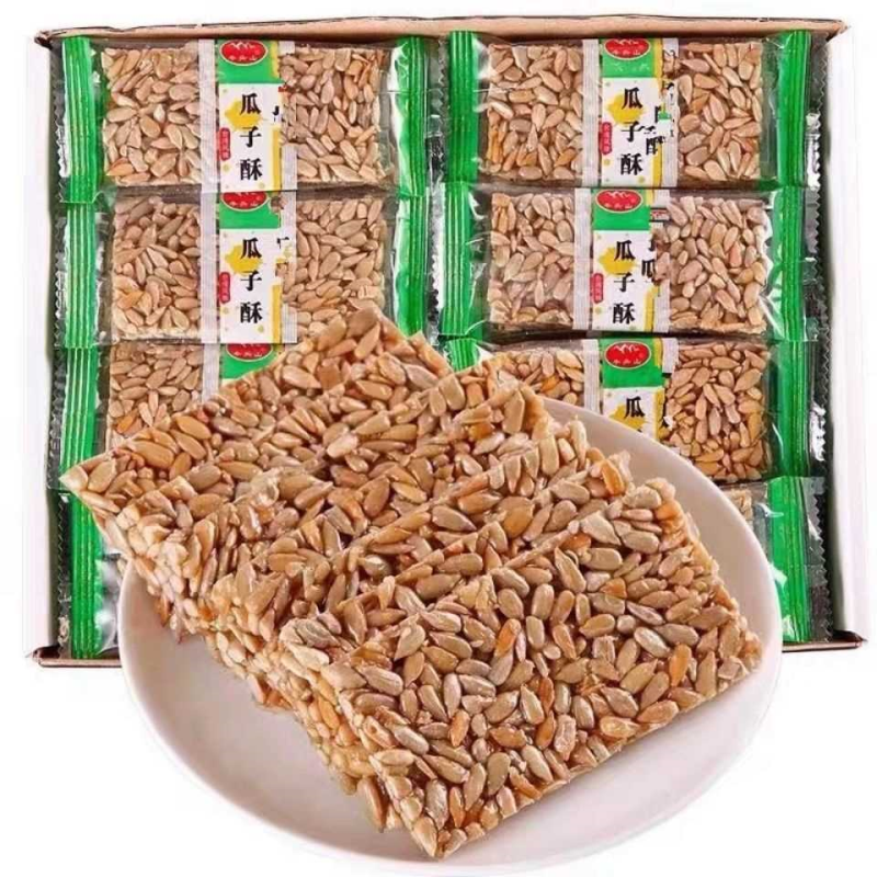 瓜子酥牛头山瓜仁酥50袋/10袋盒装坚果炒货香酥糖休闲零食糖果干