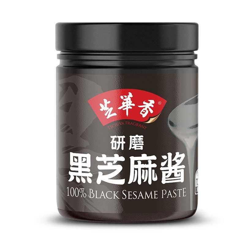 芝华香纯黑芝麻酱瓶装无添加蔗糖拌面酱早餐面包涂抹