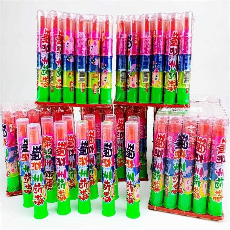 发30条创意手指糖童年手指棒棒糖水果味硬糖玩具糖手指魔指糖年货