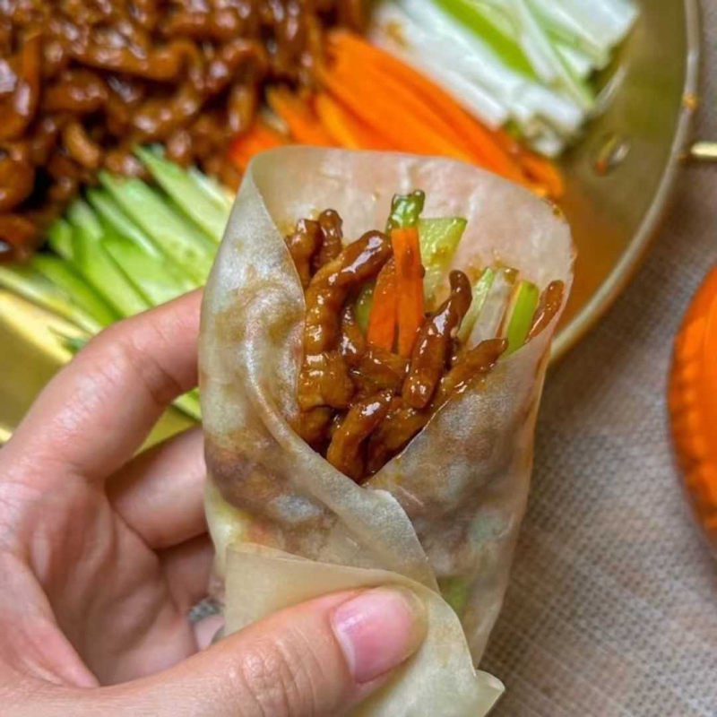 榆林风味筋饼水晶薄饼面饼东北小吃烧烤卷饼薄皮传统早餐