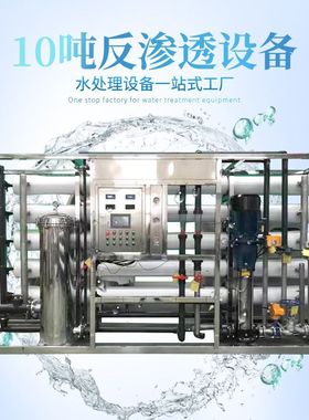 10吨反渗透设备超滤设备纯水去离子工业水处理直饮水过滤水设备