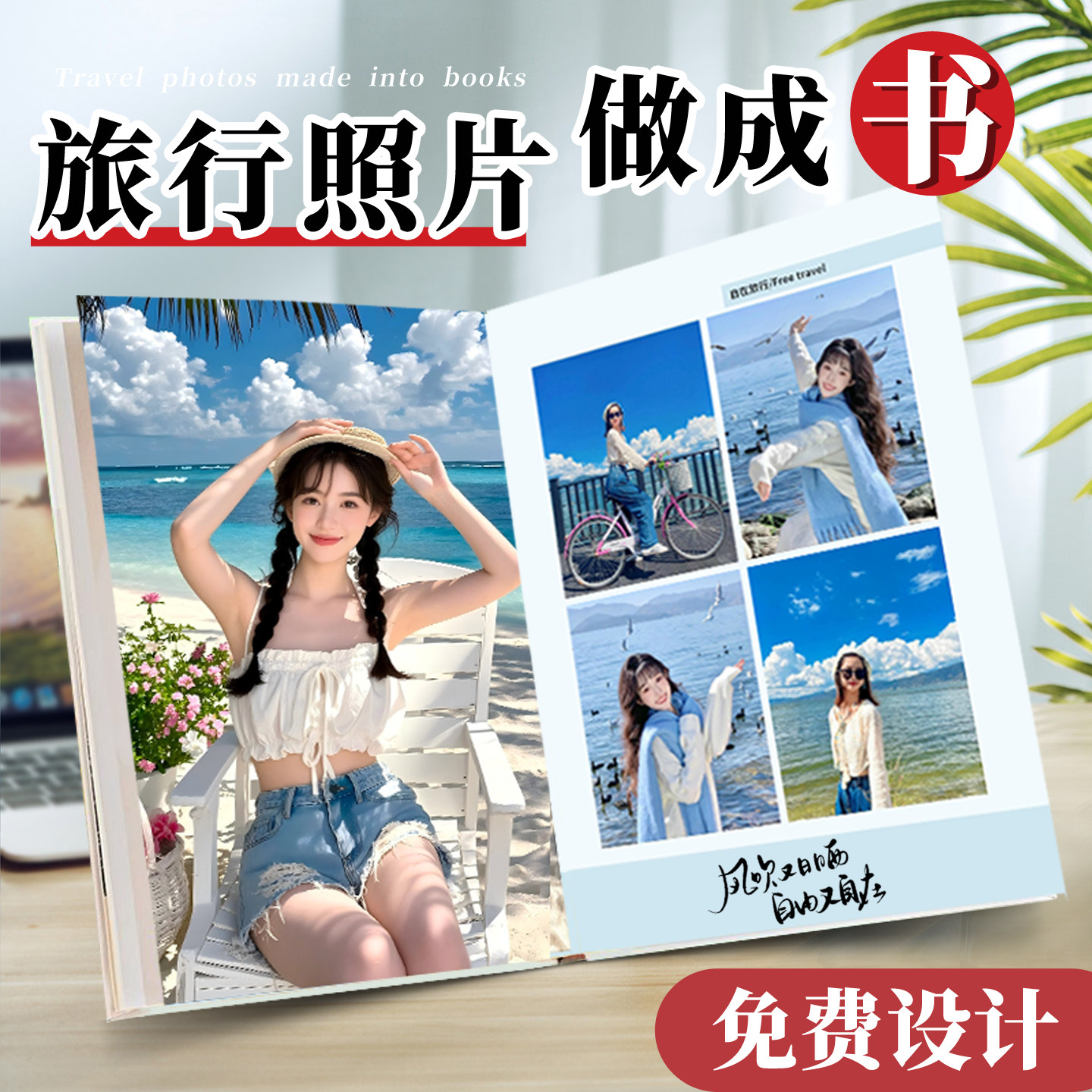 旅行相册本纪念册照片书毕业相册定制作diy入册写真影集打印成册