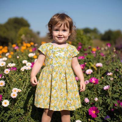 女童连衣裙婴童服装夏季女宝宝碎花裙子婴儿衣服童装