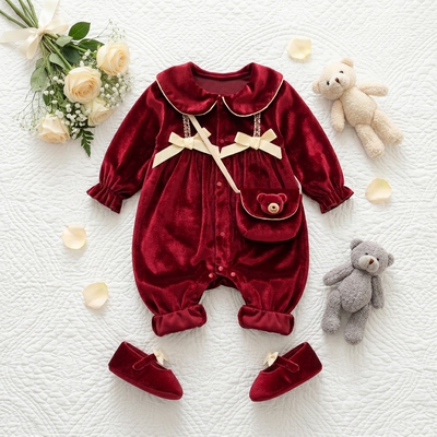 婴儿服装宝宝衣服童装连体衣爬服秋冬冬季新生儿婴幼儿长袖保暖春