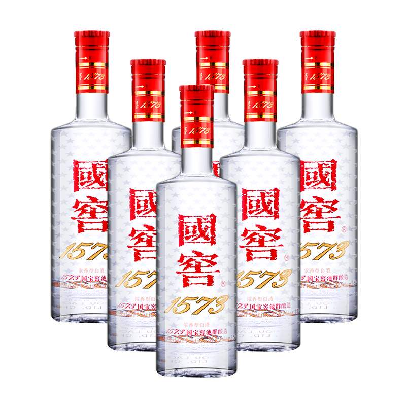 【散6瓶】国窖1573 52度500ml*6瓶浓香型白酒 版本年份随机无原箱