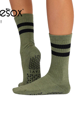 toesox tavi联名款中筒运动袜防滑吸汗透气运动瑜伽跑步袜女Kai