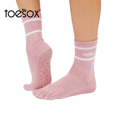 toesox瑜伽袜中帮防滑袜普拉提