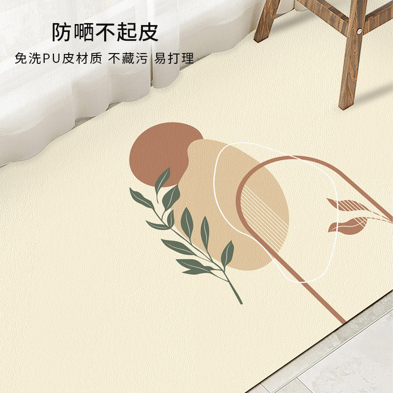 日式阳台防水防嗮PVC皮革地垫可擦洗卧室休闲榻榻米飘窗防滑垫子