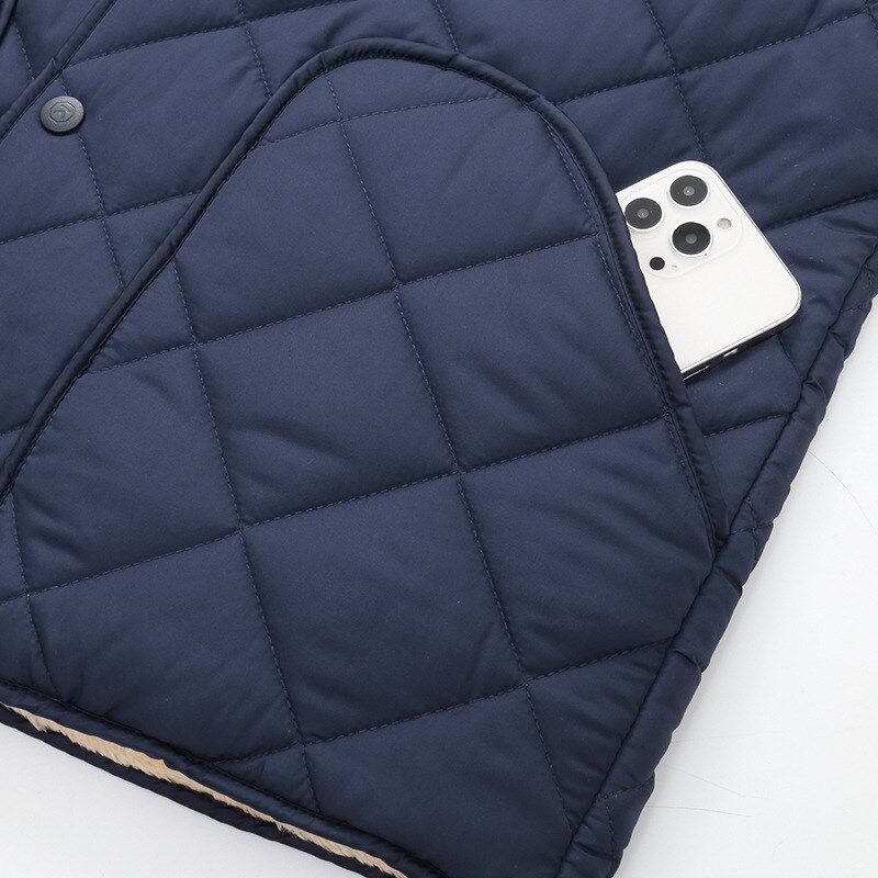 男士羽绒棉内胆短款冬装中老年大码棉衣加绒加厚棉服爸爸休闲外套