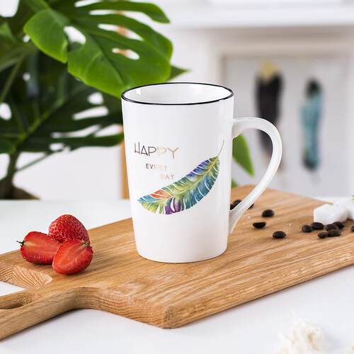 水杯 陶瓷北欧马克杯大容量咖啡杯简约办公室个性麦片杯喝水杯子