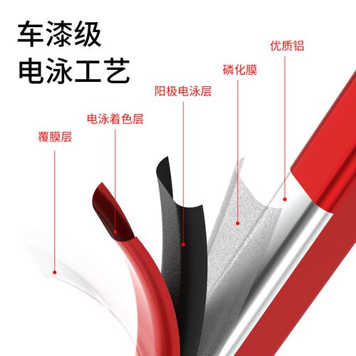 中创乔迁新居送礼红色梯子家用多功能铝合金加厚人字梯双侧折叠梯