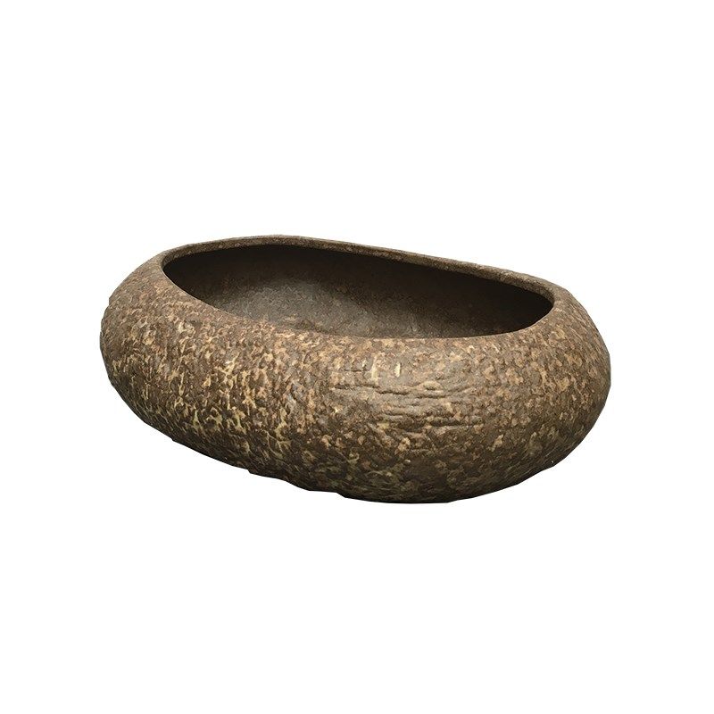 日式粗陶碗莲花盆铜钱草盆陶瓷水仙花盆无孔水培容器复古仿石头盆,鲜花速递/花卉仿真/绿植园艺,花盆,淘宝优惠券,粉丝福利购,淘宝优惠卷
