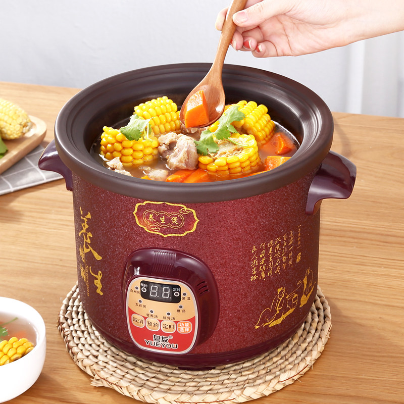 电砂锅全自动紫砂煮粥煲汤锅陶瓷家用大容量智能电炖锅养生电炖盅
